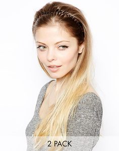 Набор из 2 ободков-гармошек ASOS - Мульти