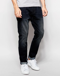 Суженные темные джинсы Esprit - Темно-синий выбеленный