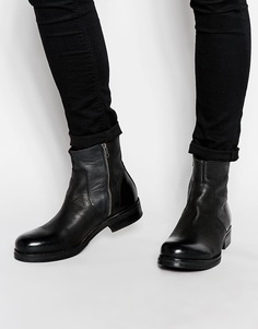 Кожаные ботинки Selected Homme Wayne - Черный