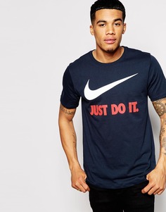 Футболка с принтом Nike Just Do It Swoosh 707360-475 - Темно-синий