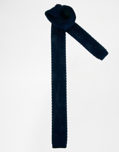 Вязаный галстук ASOS - Темно-синий