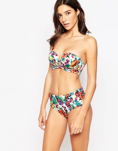 Бюстгальтер бикини без бретелек Gossard Hot Tropic - С принтом