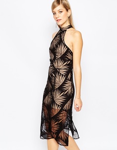Черное платье с пальмовым принтом Finders Keepers Heirloom - Черный