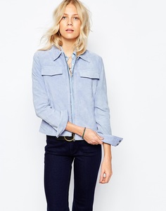 Замшевая куртка на молнии Pepe Jeans - Синий