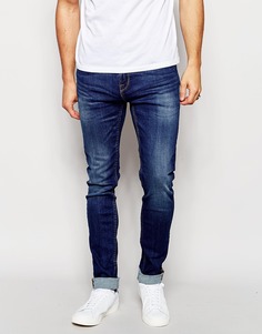 Супероблегающие джинсы в винтажном стиле Only &amp; Sons - Умеренный синий