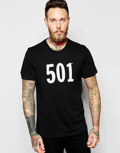 Черная футболка с принтом 501 Levi's - Черный Levi's®