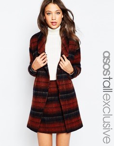 Пиджак в клетку с начесом ASOS TALL Co-ord - В клетку