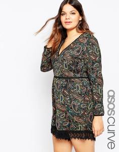 Комбинезон с принтом пейсли ASOS CURVE - Мульти