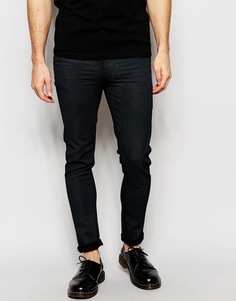 Черные супероблегающие джинсы с напылением ASOS - Черный