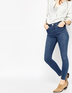 Укороченные облегающие джинсы ASOS Ridley - Темно-синий