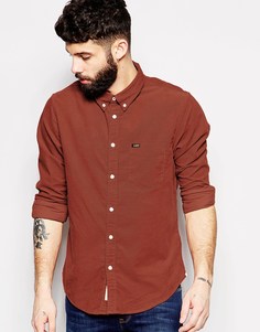 Вельветовая рубашка на пуговицах Lee - Burnt henna