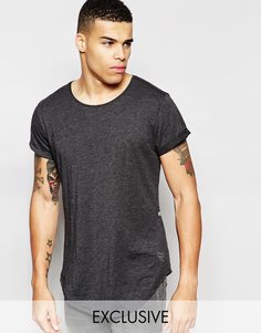 Черная длинная футболка G-Star Be RAW эксклюзивно для Asos - Черный