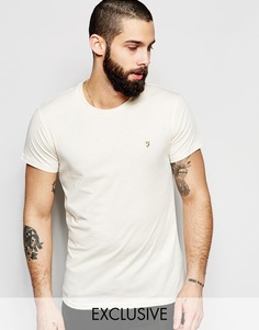 Эксклюзивная футболка слим с логотипом F Farah - Мел