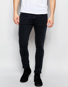 Узкие выбеленные джинсы черного цвета Nudie - Misty ridge