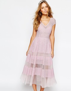 Платье-тюльпан Body Frock Wedding - Сиреневый