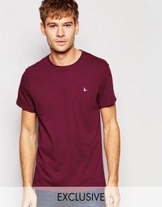 Эксклюзивная бордовая футболка с логотипом-фазаном Jack Wills - Burgundy
