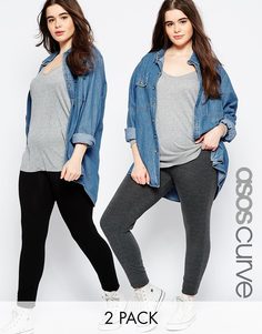 2 пары леггинсов ASOS CURVE