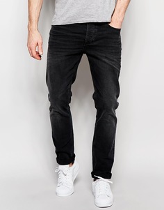 Черные выбеленные джинсы скинни плотностью 12,5 унции ASOS - Выбеленный черный