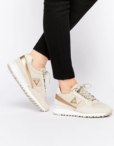Золотистые кроссовки металлик Le Coq Sportif Eclat - Золотистый бежевый