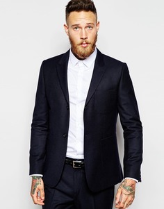 Пиджак зауженного кроя ASOS - Темно-синий