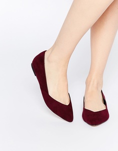 Балетки для широкой стопы ASOS LUCY - Сливовый