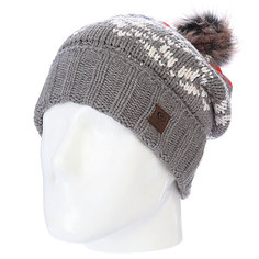 Шапка с помпоном Rip Curl Pallas Beanie. Nickel Marle