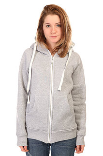 Толстовка классическая женская Emblem Hoody Zip Heather Grey