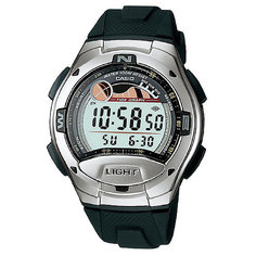 Электронные часы Casio Collection W-753-1a Silver/Dark Green