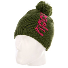 Шапка с помпоном женская Rip Curl Yupik Beanie Garden Green