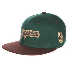 Бейсболка Запорожец Zap Logo Green/Brown