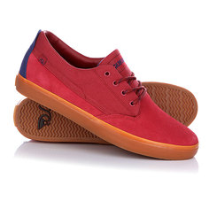 Кеды кроссовки низкие Quiksilver Beacon Red/Blue