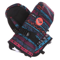 Варежки сноубордические детские Roxy Jetty Girl Mitt Geo Stripe