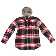 Рубашка в клетку детская DC Hood Up Ls Hood Up Blue Iris