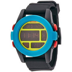 Часы Nixon Unit Black/Blue/Chartreuse