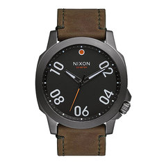 Часы Nixon Ranger 45 Leather Gunmetal/Surplus