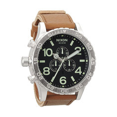 Часы Nixon 51-30 Chrono Leather Black/Saddle