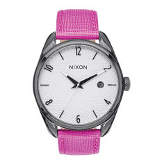 Часы женские Nixon Bullet Leather Black/Hot Pink