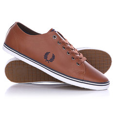 Кеды кроссовки низкие Fred Perry Kingston Leather Brown