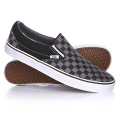 Слипоны Vans Classic Slip On Black/Pewter Checkerboard