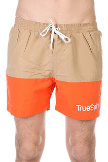 Шорты пляжные TrueSpin Swimming Shorts Splash Two Beige/Orange