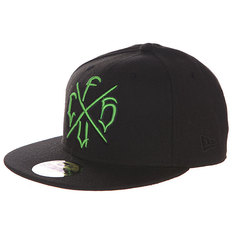 Бейсболка с прямым козырьком Creature Csfu New Era Black