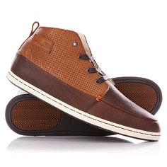 Зимние кеды Hub Subway Perf Sneak Dark Brown/Cognac/White