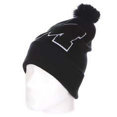 Шапка с помпоном TrueSpin Abc Pompom Beanie M Black