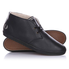 Fred Perry Byron Mid Leather Black