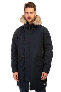 Penfield Paxton Long Insulated Snorkle Jacket Navy