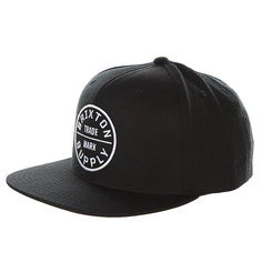 Бейсболка с прямым козырьком Brixton Oath Iii Snap Back Black