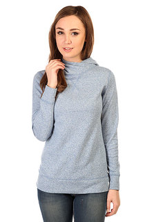 Толстовка свитшот женский Burton Wmn Hixon Hoodie Heather Blue Shadow