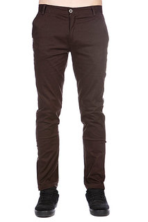 Штаны узкие Enjoi Boo Khaki Slim Straight Dark Brown