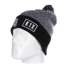 Шапка с помпоном K1X Bommel Beanie Grey/Black