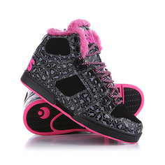 Зимние кеды женские Osiris Nyc Shr Black/Pink/Chek